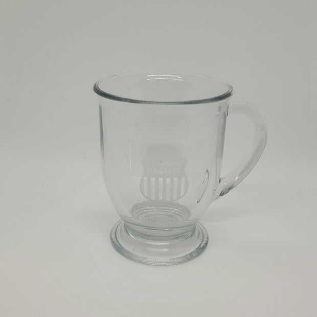 Up clear glass mug