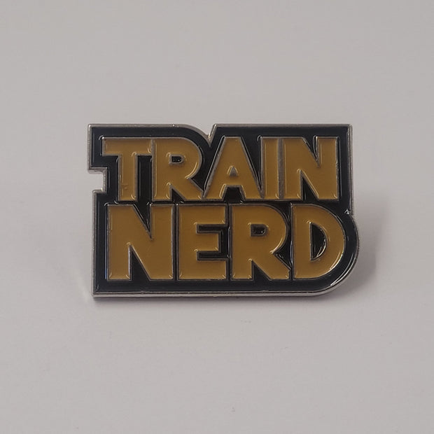 Train Nerd Pin