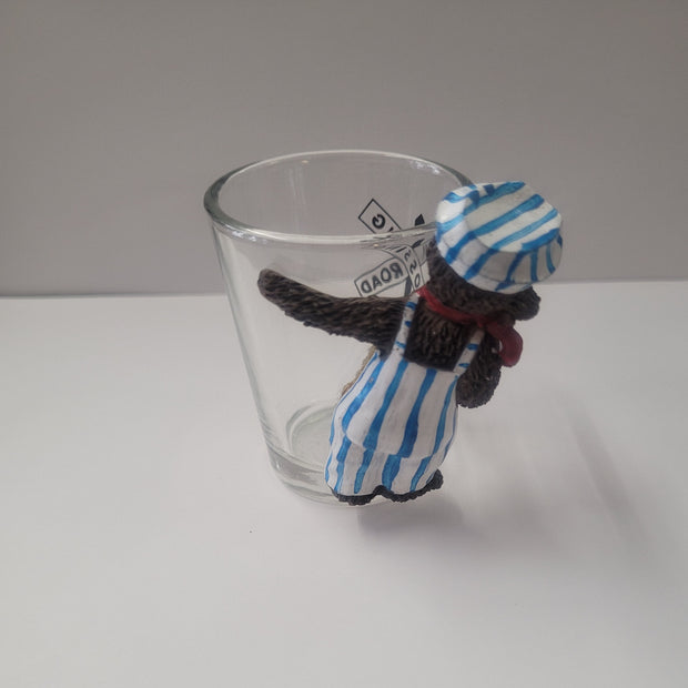 conductor bear shot glass