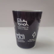 Hobo code shot glass