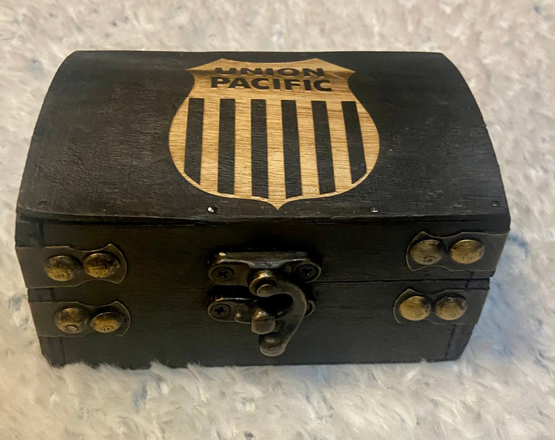 Wooden Box with UP Logo – Golden Spike Tower